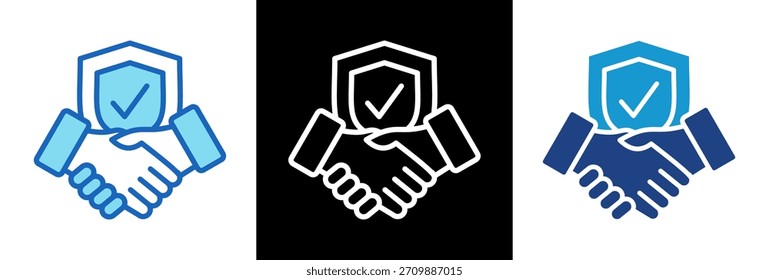 Public Trust Icon Triplestyle Vektorgrafik