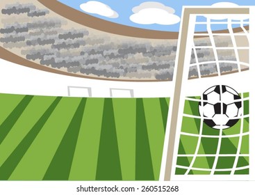 Public viewing soccer stadium