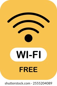 Public Wi-Fi icon. Free WiFi icon set symbol. Wifi signal, public place, restaurant, access point. Vector illustration