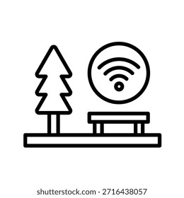 Wifi-Gliederungssymbol, Vektorgrafik