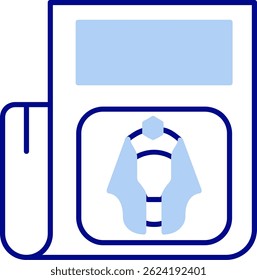 Design de ícone de vetor de linha de publicação