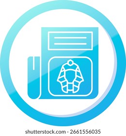 Design de ícone de vetor de linha de publicação