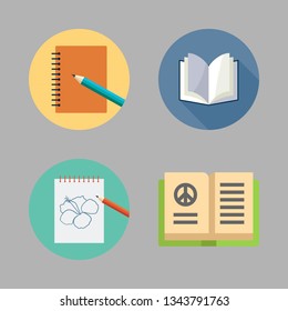 publication vector icon set
