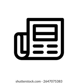 Publicações. Ícone de vetor de traçado editável.