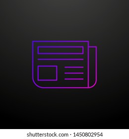 Publications line nolan icon. Elements of cv set. Simple icon for websites, web design, mobile app, info graphics