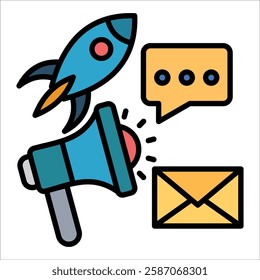 Publicity Campaign Icon Element For Design
