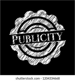 Publicity chalkboard emblem