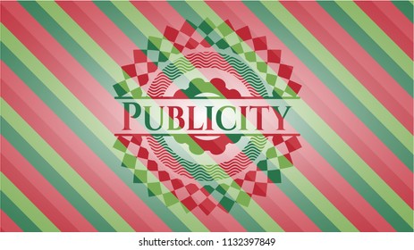 Publicity christmas badge background.