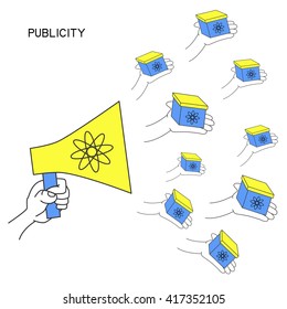 Publicity. Circulation. Extension.Promotion information. Advertising