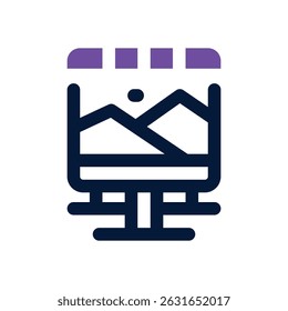 publicity duotone icon. Sleek and modern vector icon for websites, mobile apps, marketing materials, and corporate design. Fully scalable and ready to use.