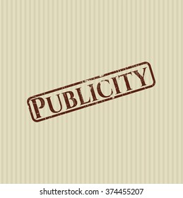 Publicity grunge style stamp