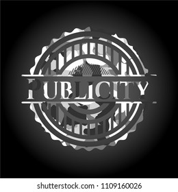 Publicity on grey camo pattern