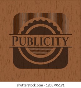 Publicity wood emblem