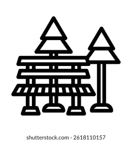 PublicPark Vector Line icon design