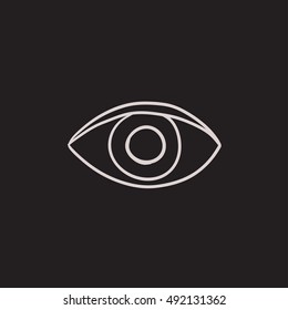 Publish content button vector sketch icon isolated on background. Hand drawn Publish content button icon. Publish content button sketch icon for infographic, website or app.