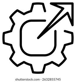 Publicar ilustração de vetor de linha de ícone