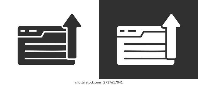 Publish Icon Set Vector Collection Isolated In Black And White