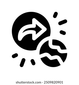 publish icon. vector glyph icon for your website, mobile, presentation, and logo design.