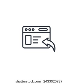 publish icon. vector.Editable stroke.linear style sign for use web design,logo.Symbol illustration.