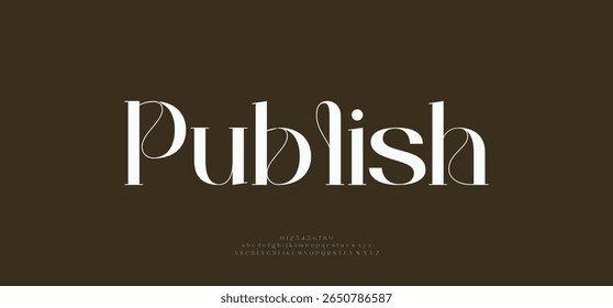 Publish vector illustration of alphabet letter A to Z