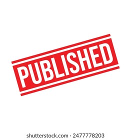 Published Rubber stamp design. VECTOR ILLUSTRATION.
