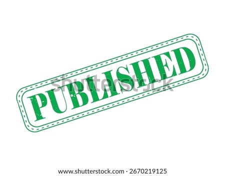 Published Rubber Stamp Seal with an Outline