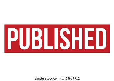 Published Rubber Stamp. Published Rubber Stamp Seal Vector Illustration - Vector