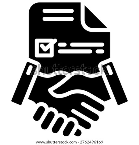 Publishing Agreement Icon Element For Design