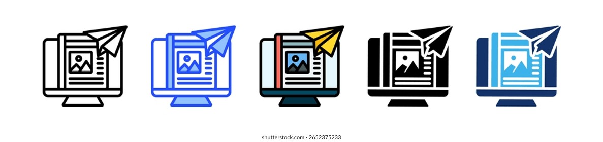 Publishing Icon Collection With Multiple Styles