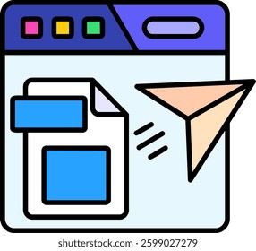 Publishing Line vector Icon Design