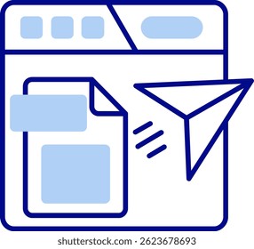 Publishing Line vector Icon Design
