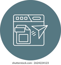 Publishing Line vector Icon Design