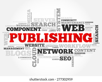Publishing word cloud, business concept