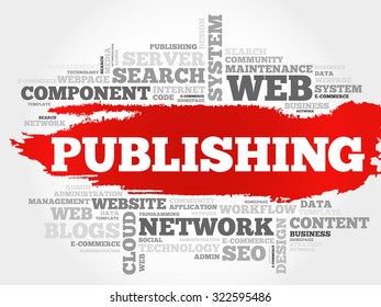 Publishing word cloud, business concept