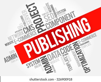 Publishing word cloud, business concept