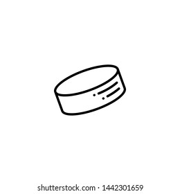 puck icon sign signifier vector