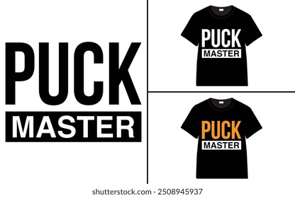 Puck master t-shirt collection, T-shirt Design vector, Trendy