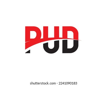 PUD Letter Initial Logo Design Vector Illustration