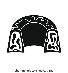 Pudding bakery product in black simple silhouette style icons vector illustration for design and web isolated on white background. Pudding bakery product vector object for labels and logo