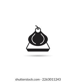 pudding cake icon vector illustration