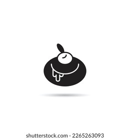 ilustración vectorial de icono de tarta de pudding