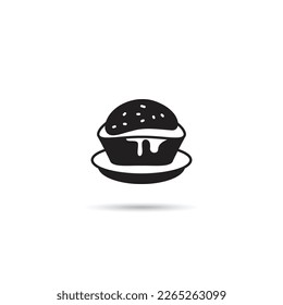 Pudding-Kuchen-Symbol, Vektorgrafik