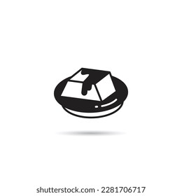 Pudding-Kuchen-Symbol, Vektorgrafik