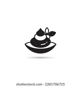 pudding cake icon vector illustration