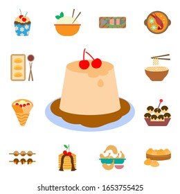 Pudding, caramel icon. International Food icons universal set for web and mobile
