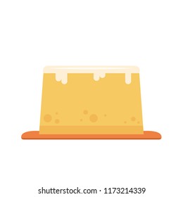 pudding cartoon vector. symbol.