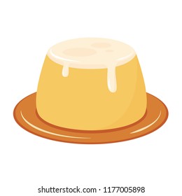 Pudding cartoon vector. wallpaper. background.