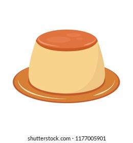 Pudding cartoon vector. wallpaper. background.
