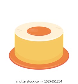 Pudding cartoon vector. wallpaper. background.