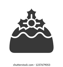 pudding christmas bakery and sweets icon